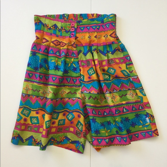 Oscar de la Renta Pants - Vintage 80’s Oscar de la Renta Silk Shorts